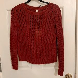 bethany mota aeropostale maroon bow back sweater